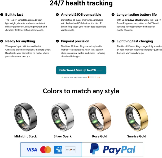 Herz P1 Smart Ring Review: Senior-Friendly Health Monitoring Solution
